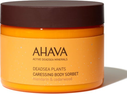 AHAVA Lichaamssorbet | Hydraterend & Verfrissend | Verbetert Soepelheid | Energieke Mandarijn Cederhout Geur | Lotion voor Mannen & Vrouwen | Body Cre