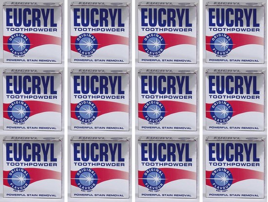 Eucryl poeder original de vervanger voor Smile/Smokers poeder - 12 x 50 gram