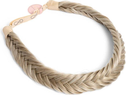 Infinity Braids - Jolie Fishtail Braid - Haarband - Haarband Dames - Haarbanden - Haarband Meisje - Jolie Satin Caramel