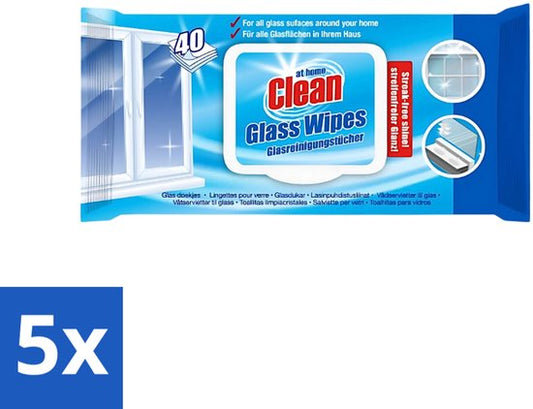 At Home Clean Hygiënische doekjes - Glas - 5 stuks