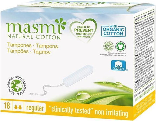 Tampons Biologische katoenen tampons Regular 18st