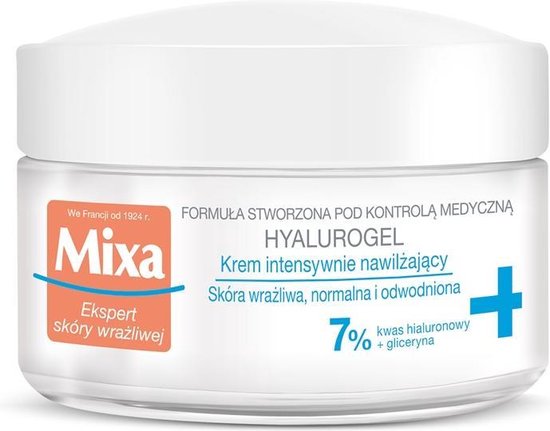 Mixa - Expert Scores Sensitive Hyalurogel Intensive Moisturizing Cream 50Ml