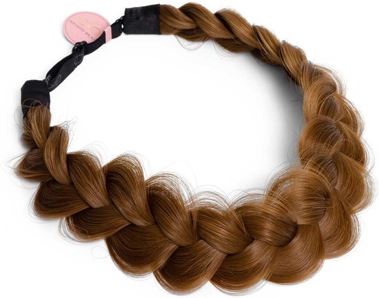 Infinity Braids - Viènne Messy Braid - Haarband - Haarband Dames - Haarbanden - Haarband Meisje - Messy Braid Viènne Apricot Amber