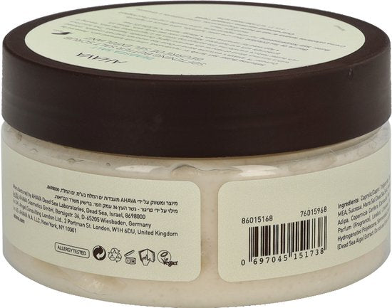 AHAVA Dode Zeezout Scrub | Gladmakend & Verkwikkend | Natuurlijke Exfoliatie | Gezichtsreiniger & Gezichtsscrub | Body Scrub voor mannen & vrouwen | 2