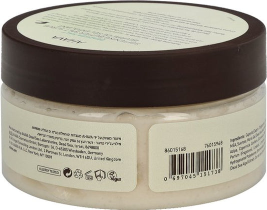 AHAVA Dode Zeezout Scrub | Gladmakend & Verkwikkend | Natuurlijke Exfoliatie | Gezichtsreiniger & Gezichtsscrub | Body Scrub voor mannen & vrouwen | 2