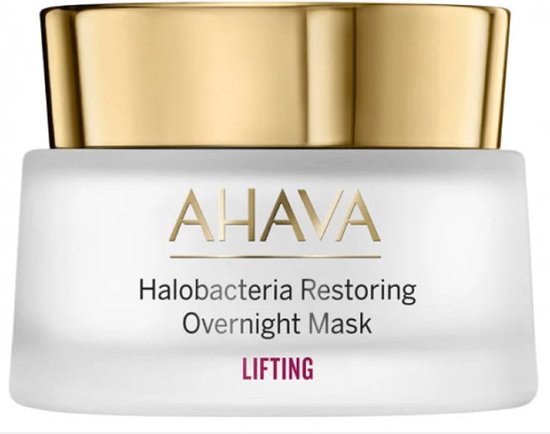 AHAVA Halobacteria Masker | Nachtelijk Huidherstel | Anti-Rimpel & Huidverhelderend | Anti-aging Gezichtsmasker | Gezichtsverzorging voor mannen & vro