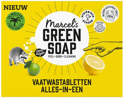 Marcel's Green Soap Vaatwastabletten Grapefruit & Limoen - 24 stuks