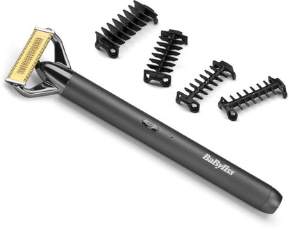 BaByliss X-Blade Super-X Metal Series 2-in-1 Scheerapparaat en Baardtrimmer OT991E - Special Edition - Titanium Mes - 100% Waterdicht - Magnetische oplaadstandaard