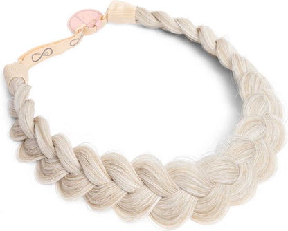 Infinity Braids - Viènne Messy Braid - Haarband - Haarband Dames - Haarbanden - Haarband Meisje - Viènne Ashy Ribbon