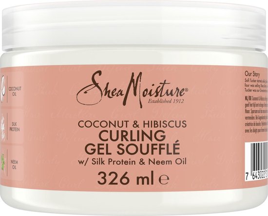 Shea Moisture Coconut & Hibiscus - Curling Gel Soufflé - 326 ml