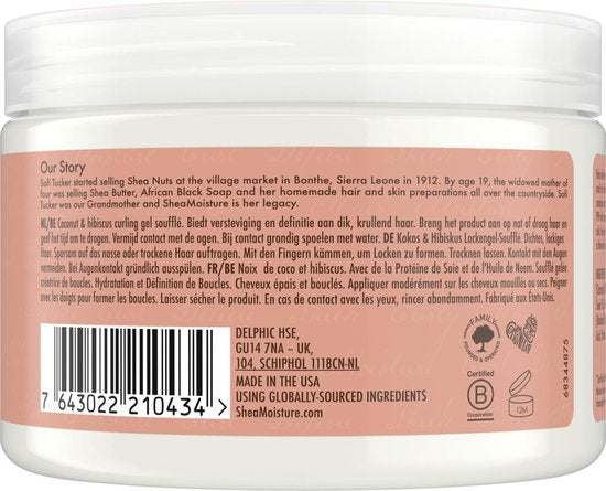 Shea Moisture Coconut & Hibiscus - Curling Gel Soufflé - 326 ml