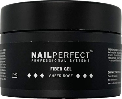 NailPerfect Fiber Gel Sheer Rose - 14gr