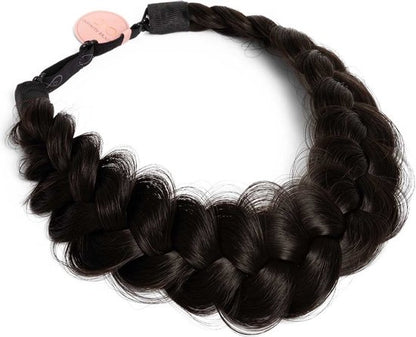 Infinity Braids - Viènne Messy Braid - Haarband - Haarband Dames - Haarbanden - Haarband Meisje - Messy Braid Viènne Espresso Smoke