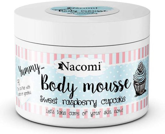 Nacomi Body Mousse Sweet Raspberry Cupcake 180ml.