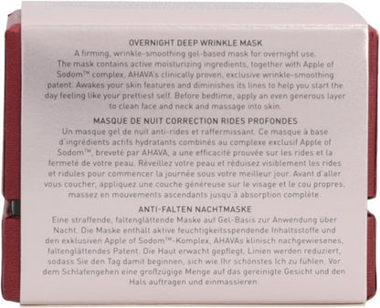 AHAVA Rimpel Nachtmasker | Intensieve Nachtelijke Verjonging | Anti-Rimpel & Anti-Aging | Herstelt Natuurlijk Huidherstel | Nachtcrème met Hyaluronzuu