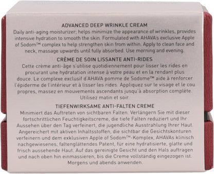 AHAVA Geavanceerde Rimpelcrème | Intensieve Hydratatie & Anti-Rimpel | Verzacht Gezichtscontouren | Vegan & Vrij van Alcohol en Parabenen | Anti-Aging