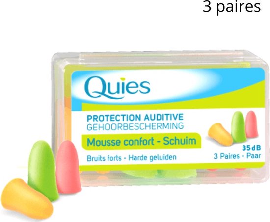 Quies - Gehoorbescherming - 3 paar - 35 db