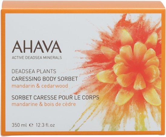 AHAVA Lichaamssorbet | Hydraterend & Verfrissend | Verbetert Soepelheid | Energieke Mandarijn Cederhout Geur | Lotion voor Mannen & Vrouwen | Body Cre