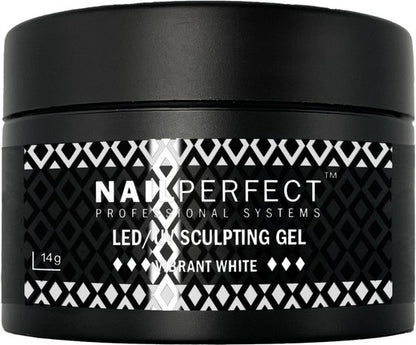 NailPerfect LED/UV Sculpting Gel Vibrant White - 14gr