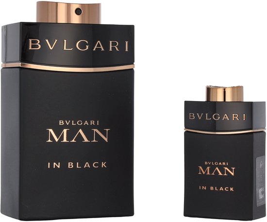 Bvlgari Man In Black Giftset - eau de parfum voor heren - 100ml + 15ml