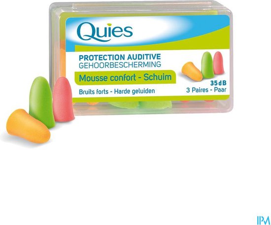 Quies - Gehoorbescherming - 3 paar - 35 db