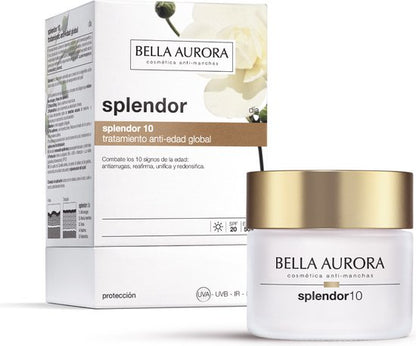 Anti-Veroudering Crème Splendor 10 Bella Aurora Spf 20 (50 ml)