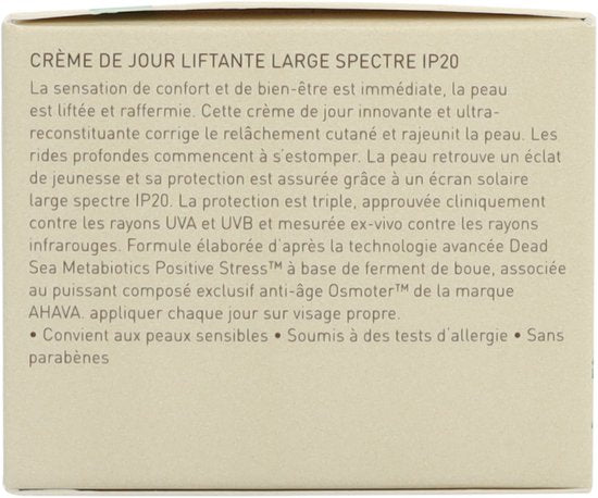 AHAVA Hydraterende Dagcreme | Lift & Verstevigt | Anti-Rimpel | SPF-20 Bescherming & hydraterend | Moisturizer voor een droge huid & gezicht | Anti-ag