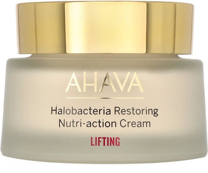AHAVA Halobacteria Crème | Herstelt & Voedt Rijpere Huid | Anti-Rimpel & Verhelderend | Gezichtscreme voor mannen & vrouwen | Anti-aging Dagcreme | 50