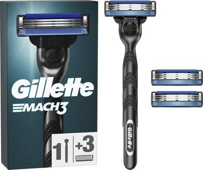 Gillette Mach 3 - Scheersysteem en 3 Scheermesjes
