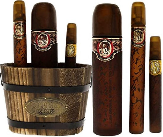 Cuba Jungle Tiger(m)(bucket)(li Free)3pc Set(3.4oz Edp Sp,1.17oz Edp Sp,15ml Edp Sp)