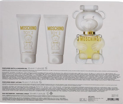 Moschino Toy 2 Giftset - 50 ml eau de parfum spray + 50 ml showergel + 50 ml bodylotion - cadeauset voor dames