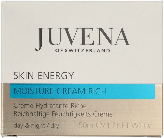 Juvena Skin Energy Moisture Cream Rich Droge Huid - 50 ml - gezichtscrème voor de droge huid