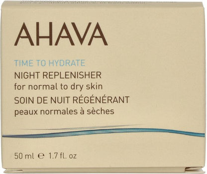 AHAVA Nachtcrème - Intensieve Hydratatie en Herstel | Voor Normaal tot Droge Huid | Anti Uitdroging | Gezichtscrème voor mannen & vrouwen | Moisturizer voor een droge huid & gezicht - 50ml