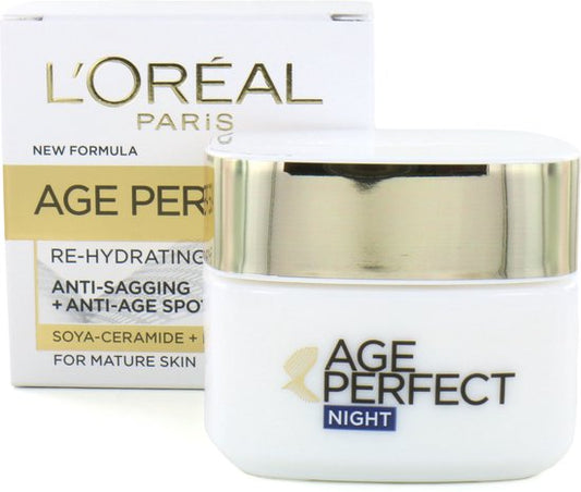 L'Oreal Nachtcrème - Age Perfect 50 ml.