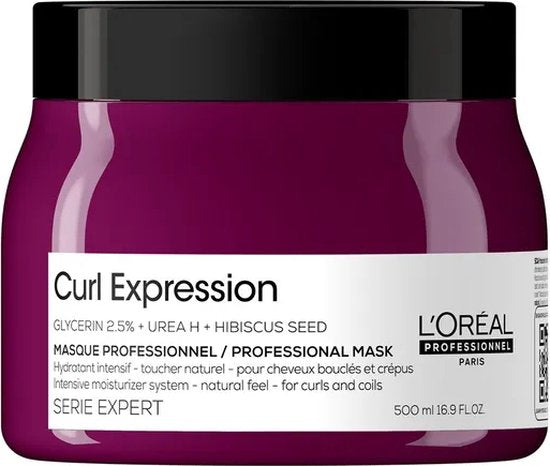 L’Oréal Professionnel - Curl Expression - Hydraterend Masker - Haarmasker voor krullend- of pluizend haar - 500 ml.