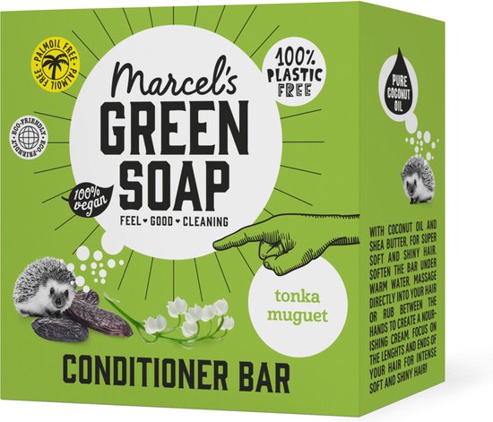 Marcel's Green Soap Conditioner Bar Tonka & Muguet - 60 gr