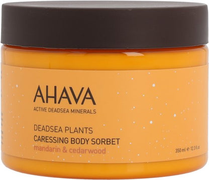 AHAVA Lichaamssorbet | Hydraterend & Verfrissend | Verbetert Soepelheid | Energieke Mandarijn Cederhout Geur | Lotion voor Mannen & Vrouwen | Body Cre