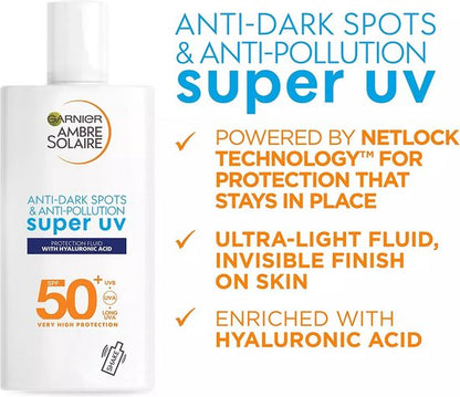 Ambre Solaire Super UV Protection Fluid SPF50+