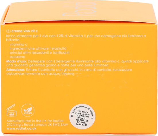 Rodial Vit C Gezichtscreme 50 ml