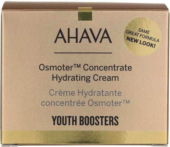 AHAVA Dode Zee Osmoter Crème | 24-Uurs Hydratatie | Blauw Licht Bescherming | Anti-rimpel Formule | Anti-Aging Dagcrème voor Mannen & Vrouwen | Moistu