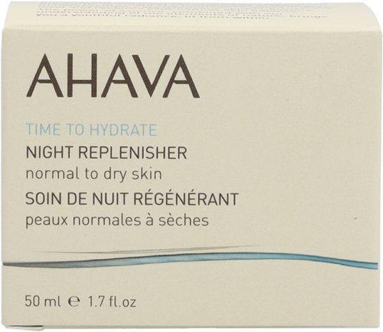 AHAVA Nachtcrème - Intensieve Hydratatie en Herstel | Voor Normaal tot Droge Huid | Anti Uitdroging | Gezichtscrème voor mannen & vrouwen | Moisturizer voor een droge huid & gezicht - 50ml