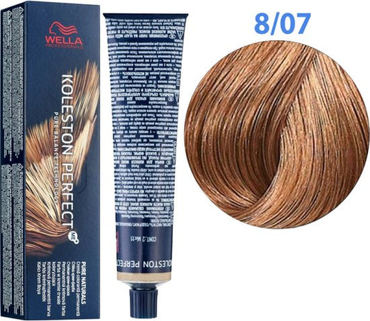 Wella Professionals Koleston Perfect Me+ Pure Naturals 8/07 60 Ml