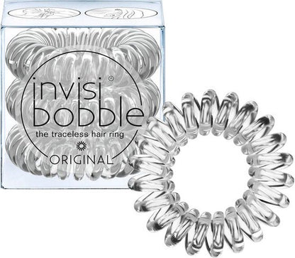 Hair ties Invisibobble Invisibobble Elastic Spiral Transparent 3 Units