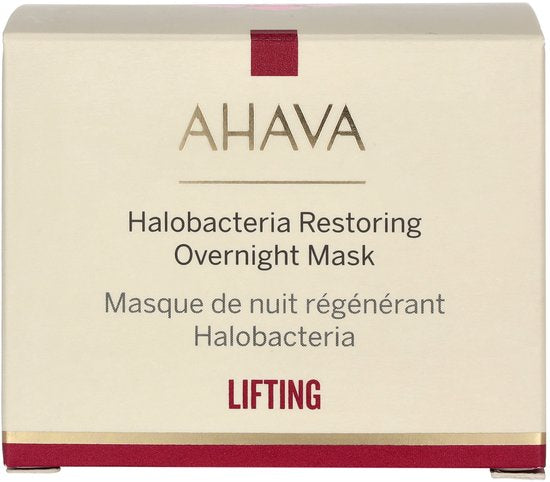 AHAVA Halobacteria Masker | Nachtelijk Huidherstel | Anti-Rimpel & Huidverhelderend | Anti-aging Gezichtsmasker | Gezichtsverzorging voor mannen & vro