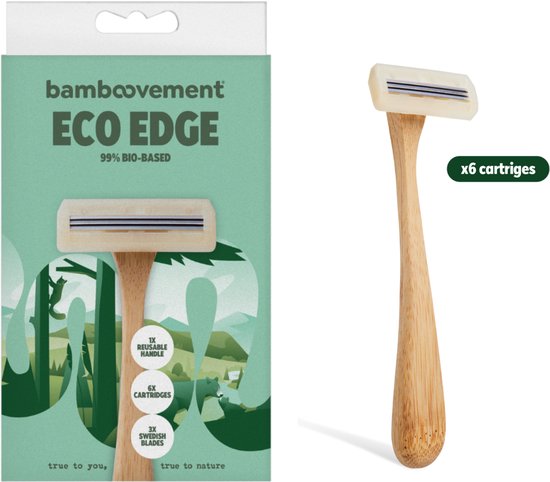 Bamboovement Duurzaam Scheermes - Safety Razor Alternatief - 3 Ultradunne Mesjes