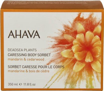 AHAVA Lichaamssorbet | Hydraterend & Verfrissend | Verbetert Soepelheid | Energieke Mandarijn Cederhout Geur | Lotion voor Mannen & Vrouwen | Body Cre