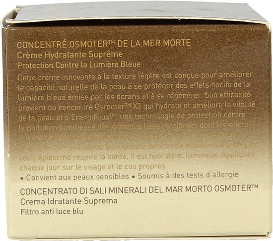 AHAVA Dode Zee Osmoter Crème | 24-Uurs Hydratatie | Blauw Licht Bescherming | Anti-rimpel Formule | Anti-Aging Dagcrème voor Mannen & Vrouwen | Moistu