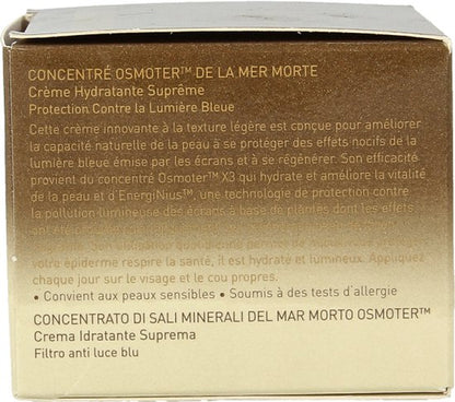 AHAVA Dode Zee Osmoter Crème | 24-Uurs Hydratatie | Blauw Licht Bescherming | Anti-rimpel Formule | Anti-Aging Dagcrème voor Mannen & Vrouwen | Moistu