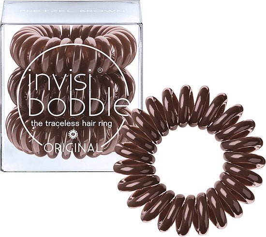 Rubber Hair Bands Invisibobble Original Brown (3 Units)