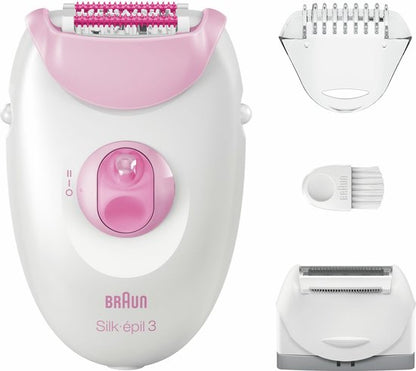 waterdichte oplaadbare epilator - braun - SE3-031